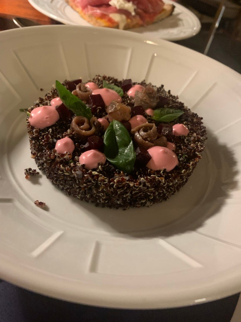 Black rice with prawns, Tuscany, May 2022