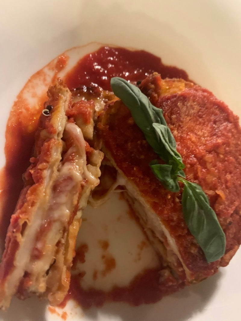 Eggplant parmigiana, Tuscany, May 2022