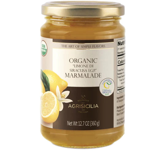 Lemon Marmalade Organic, Agrisicilia, 12.7 oz
