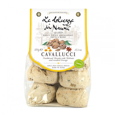 Candied Orange + Walnut Cookies, "Cavallucci", Le Dolcezze Di Nanni, 13.1 oz