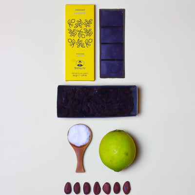Dark Chocolate with Lemon Zest, Bonajuto, 1.76 oz