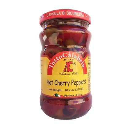 Hot Chili Cherry Peppers authentic Calabrian Tuttocalabria 10oz