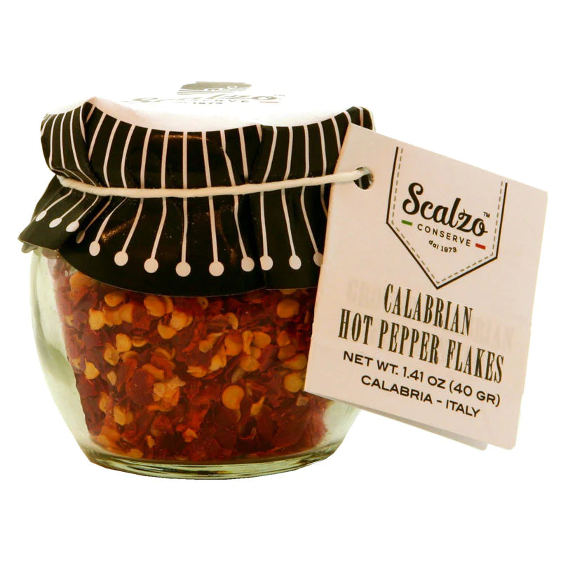 Calabrian Hot Pepper Flakes: Jar by Azienda Agricola Scalzo, 1.4 oz