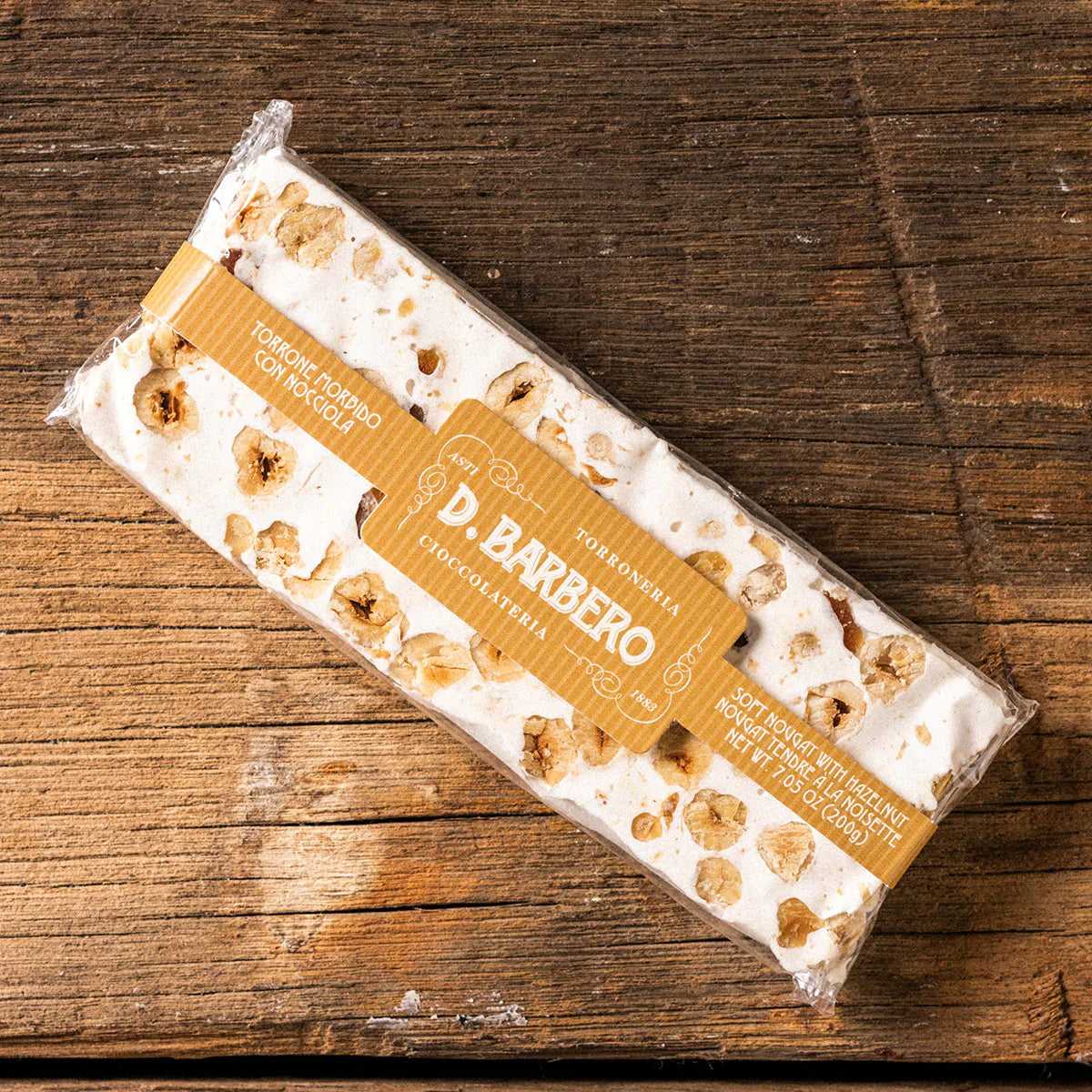 D. Barbero Soft Torrone with Hazelnuts 7 oz