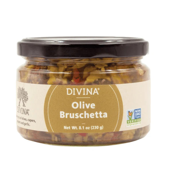 Olive Bruschetta Spread, Divina, 8.1 oz