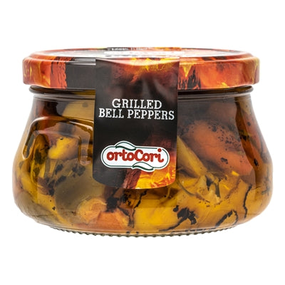 Grilled Bell Peppers in Herbed Oil,  by Ortocori, 11.65 oz