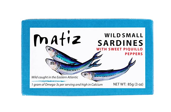 SARDINILLAS W/ PIQUILLO PEPPERS, MATIZ, 3 oz