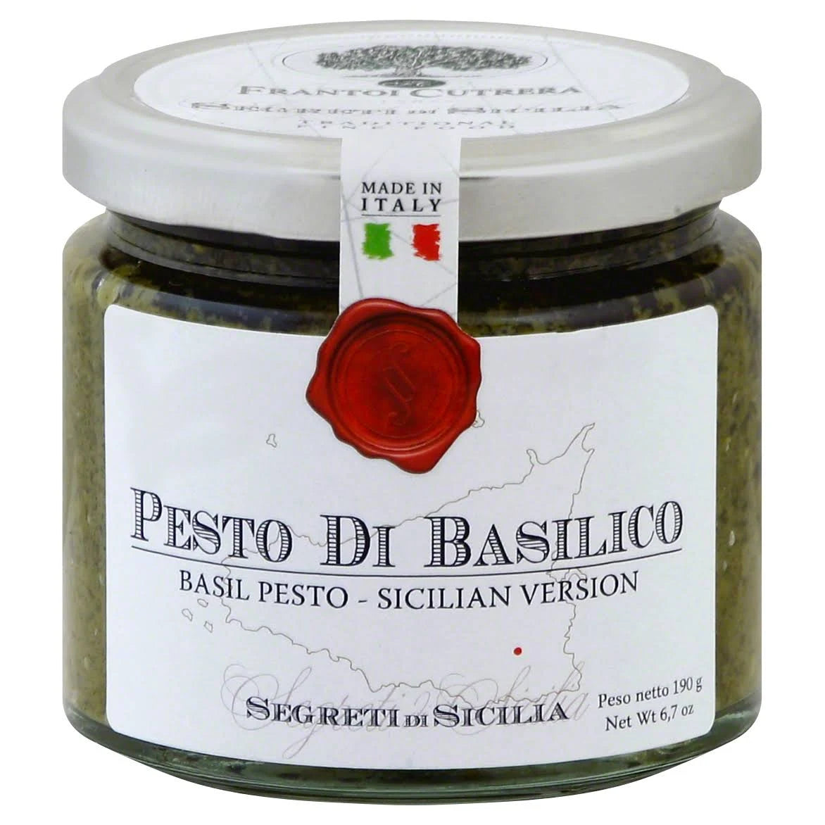 Sicilian Basil Pesto, Segreti Di Sicily, 6.7 oz