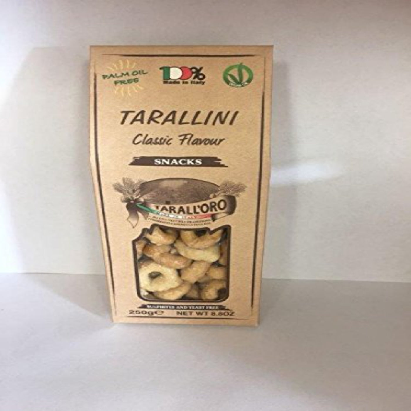 Classic Tarallini, Savory Biscuits with Olive Oil, Marella, 8.8 oz