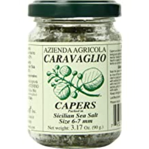 Capers in Olive Oil and Herbs, Antonio Caravaglio, 7.05 oz